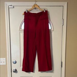 SHEIN Bold Red Wide Leg Pants
